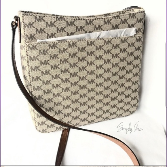 NWT authentic MK monogram messenger bag - Picture 4 of 5